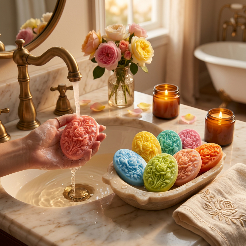 4 Silicone mold with flower sh - Soap Making Ins ulasan dan harga